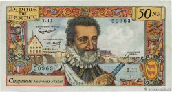 50 Nouveaux Francs HENRI IV FRANCE  1959 F.58.02 TTB