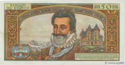 50 Nouveaux Francs HENRI IV FRANCE  1959 F.58.03 XF-