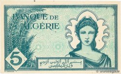 5 Francs ALGERIA  1942 P.091 AU-