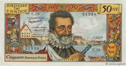 50 Nouveaux Francs HENRI IV FRANCE  1959 F.58.03