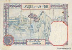 5 Francs ALGERIA  1927 P.077a VF