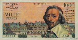 1000 Francs RICHELIEU FRANCE  1955 F.42.10 VF