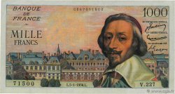 1000 Francs RICHELIEU FRANCE  1956 F.42.18 TTB