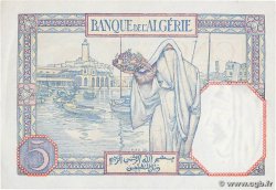 5 Francs ALGERIA  1928 P.077a VF+