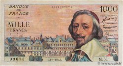 1000 Francs RICHELIEU FRANCE  1954 F.42.06 F