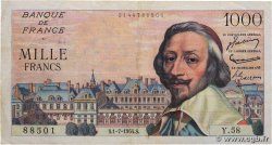 1000 Francs RICHELIEU FRANCIA  1954 F.42.06