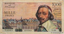 1000 Francs RICHELIEU FRANCE  1954 F.42.07