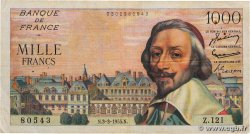 1000 Francs RICHELIEU FRANCE  1955 F.42.11 F