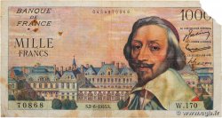 1000 Francs RICHELIEU FRANCIA  1955 F.42.14