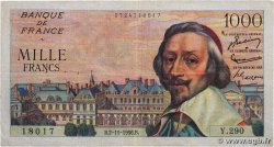 1000 Francs RICHELIEU FRANCE  1956 F.42.23 F+