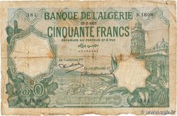 50 Francs ALGÉRIE 1937 P.080 530989 Billets