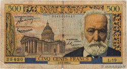 500 Francs VICTOR HUGO FRANCE  1954 F.35.02