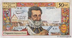 50 Nouveaux Francs HENRI IV FRANCE  1959 F.58.03