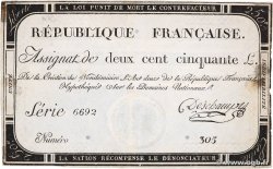 250 Livres FRANCE  1793 Ass.45a