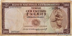 100 Escudos TIMOR  1963 P.28a BC