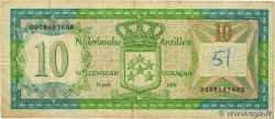 10 Gulden NETHERLANDS ANTILLES  1979 P.16a F