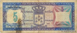 5 Gulden NETHERLANDS ANTILLES  1980 P.15a F