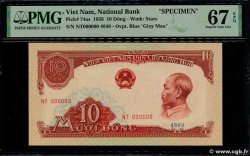 10 Dong Spécimen VIETNAM  1958 P.074as UNC