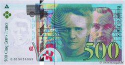 500 Francs PIERRE ET MARIE CURIE FRANCE  1994 F.76.01 SPL+