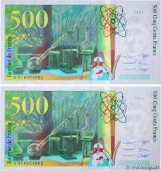 500 Francs PIERRE ET MARIE CURIE Consécutifs FRANKREICH  1994 F.76.01 fST+