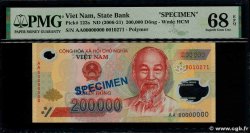 200000 Dong Spécimen VIETNAM  2006 P.123s FDC