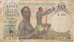 10 Francs AFRIQUE OCCIDENTALE FRANÇAISE (1895-1958)  1953 P.37 TB+