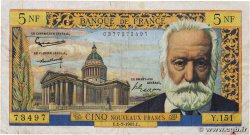 5 Nouveaux Francs VICTOR HUGO FRANCE  1965 F.56.19 TB
