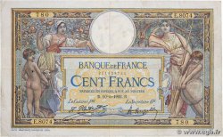 100 Francs LUC OLIVIER MERSON sans LOM FRANCIA  1922 F.23.15 q.BB