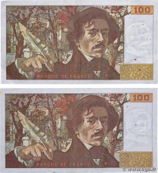 100 Francs DELACROIX modifié Lot FRANCE  1978 F.69.01d pr.TTB