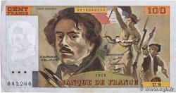 100 Francs DELACROIX modifié FRANCIA  1978 F.69.01h BC+