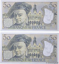 50 Francs QUENTIN DE LA TOUR Consécutifs FRANCE  1984 F.67.10 XF-