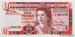 1 Pound GIBRALTAR  1986 P.20d ST