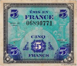 5 Francs DRAPEAU FRANCIA  1944 VF.17.01