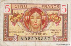 5 Francs TRÉSOR FRANÇAIS FRANCE  1947 VF.29.01 TB