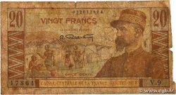 20 Francs Émile Gentil AFRIQUE ÉQUATORIALE FRANÇAISE  1957 P.22 GE