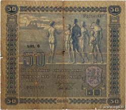 50 Markkaa FINLANDIA  1922 P.064a RC+