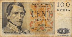 100 Francs BELGIUM  1952 P.129a F