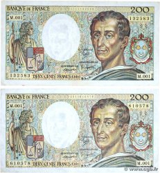 200 Francs MONTESQUIEU Lot FRANCIA  1981 F.70.01