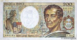 200 Francs MONTESQUIEU FRANCE  1981 F.70.01 F