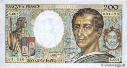 200 Francs MONTESQUIEU FRANCE  1981 F.70.01