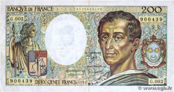 200 Francs MONTESQUIEU FRANCE  1981 F.70.01 F+