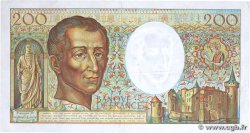 200 Francs MONTESQUIEU FRANCE  1982 F.70.02 VF