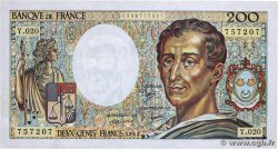 200 Francs MONTESQUIEU FRANKREICH  1983 F.70.03 fVZ