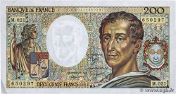 200 Francs MONTESQUIEU FRANCIA  1983 F.70.03 MBC+