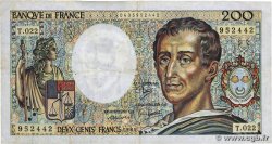 200 Francs MONTESQUIEU FRANCIA  1984 F.70.04 MB