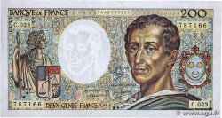 200 Francs MONTESQUIEU FRANCIA  1984 F.70.04 BB