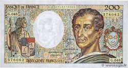 200 Francs MONTESQUIEU FRANCE  1987 F.70.07 VF+