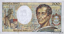 200 Francs MONTESQUIEU FRANCE  1988 F.70.08 VF