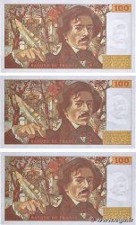 100 Francs DELACROIX modifié Consécutifs FRANCIA  1986 F.69.10 SC