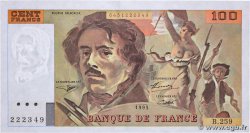 100 Francs DELACROIX 442-1 & 442-2 FRANCE  1995 F.69ter.02a XF-